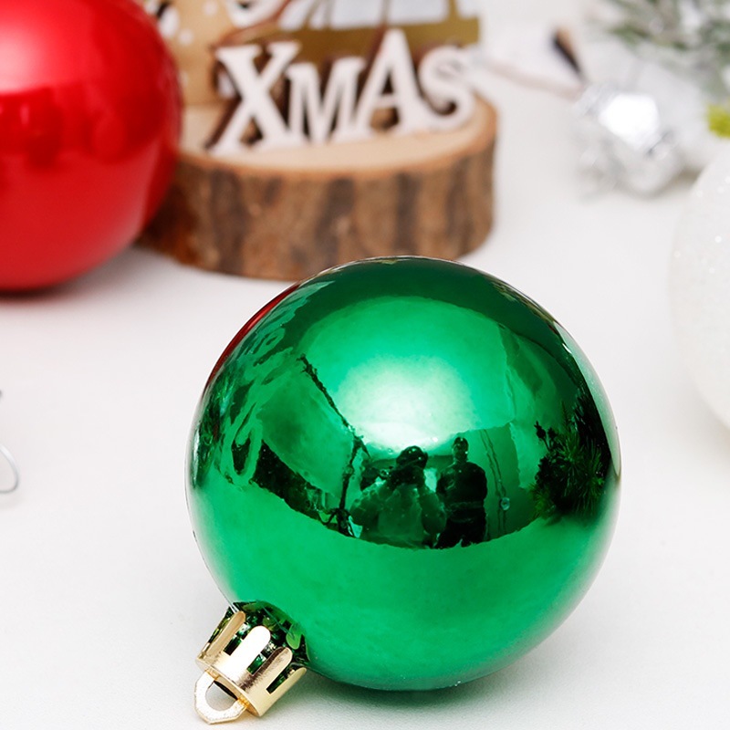 Transfronterizo en stock decoraciones de Navidad 6cm/30 piezas bola transparente traje de bola de Navidad árbol de Navidad colgante