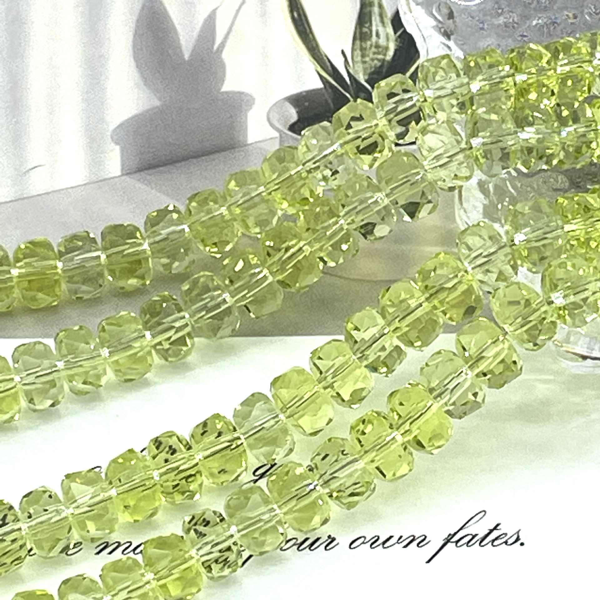 8mm Rainbow Wheel Jingjing Diy Jewelry Este embrión Vidrio Cristal Jewelry Pulsera Collar Moda Jewelry Accesorios dispersos