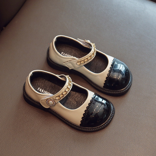 Girls' Shoes Children's Princess Small Leather Shoes  New Autumn Girls Baby Shoes Beanie Shoes Mary Jane