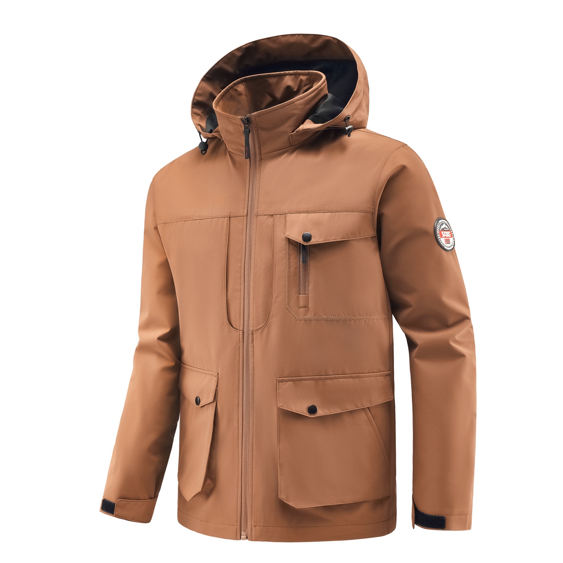 Jacket Fleece Thickened Casual Outdoor Hooded Large Size Jacket Men's Jacket Autumn_viptrois.com