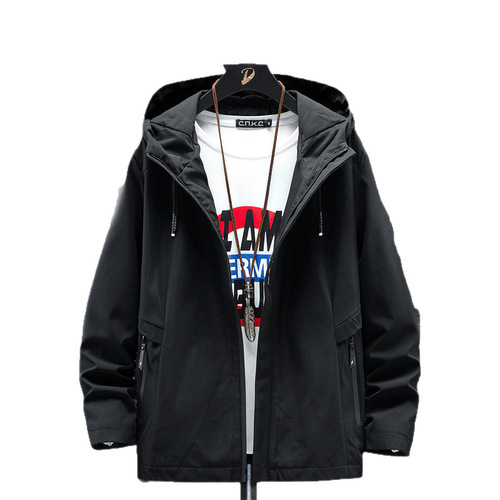 Jacket for Men Autumn and Winter Trend Brand Fashion Casual Outdoor Sports Windproof Top Coat Couples Hooded Jacket