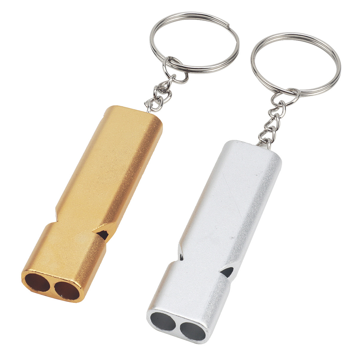 Silbato de supervivencia transfronterizo de doble frecuencia de aleación de titanio-magnesio silbato de supervivencia al aire libre equipo silbato de alta frecuencia impuestos incluidos