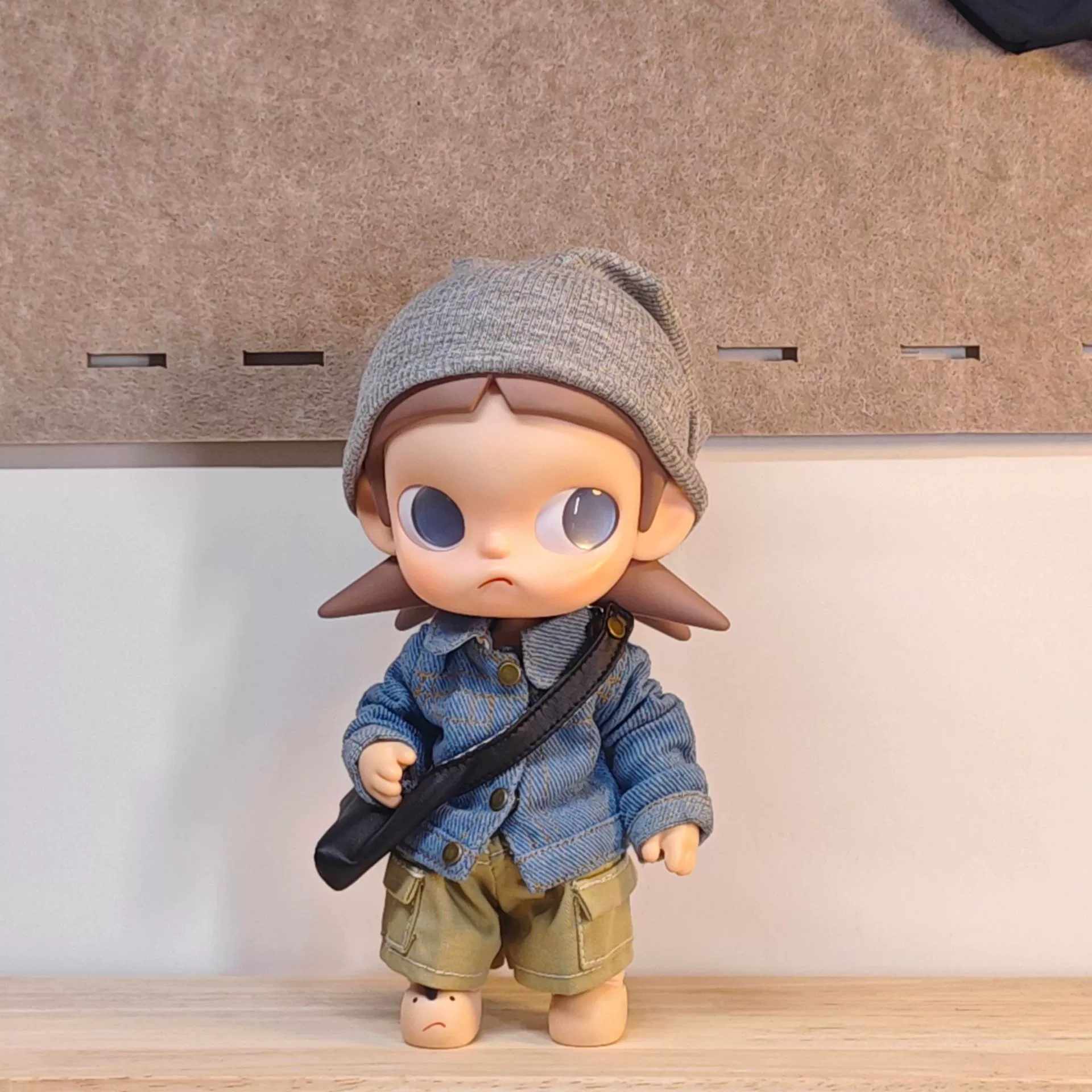 Зига место тоски BJD кукла детская одежда одежды Гази сестра замена 20 см холодная шапка джинсовая рабочая одежда