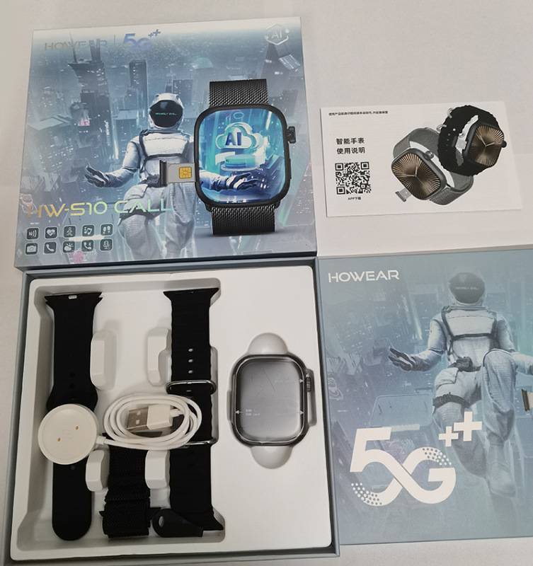 新型華強北HW S10 CALLスマートフォンウォッチ、SIMカード対応、ダウンロード可能、回転式カメラ、セルラー通信、Android搭載|undefined