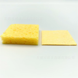 焊台降温936烙铁头海棉 焊锡木桨海绵泡水清洁肤色木浆棉洗脸扑