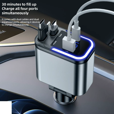 Five Comes with Retractable Cable – Mobil şarj cihazları