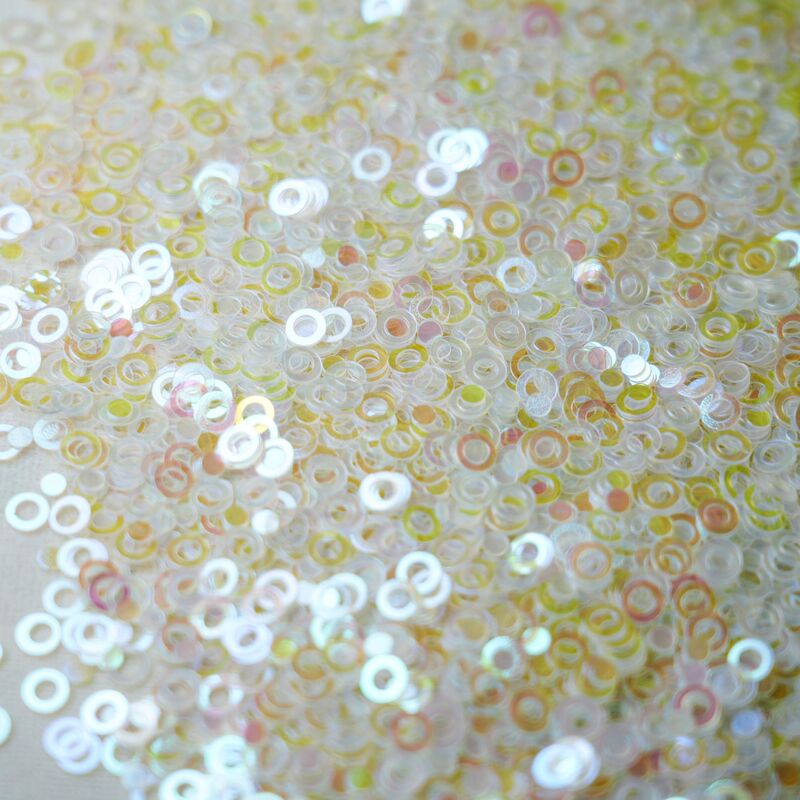 PVC Transparent White Colorful Sequins Slime Filler Nail Art Patch Factory Direct Shaped Sequins
