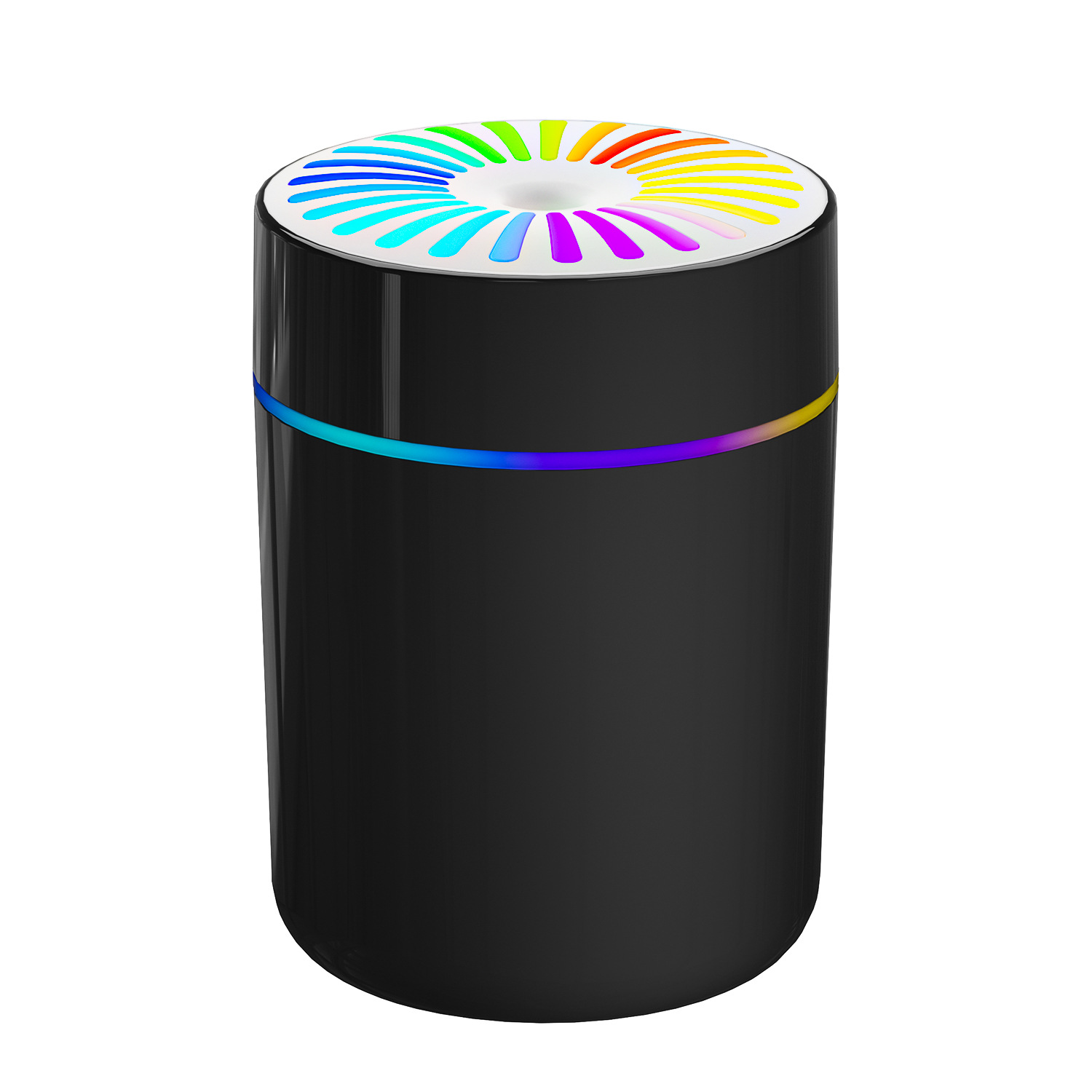 Humidificador de coche nuevo transfronterizo mini escritorio para el hogar dormitorio usb luz ambiental sonido ligero hidratación humidificación