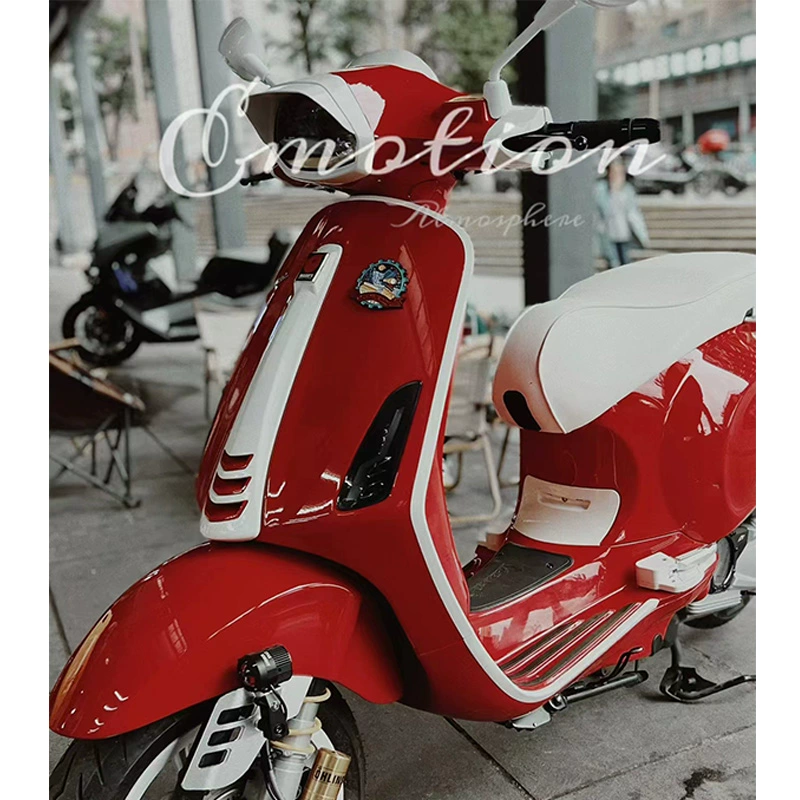 Совместимо с VESPA sprint spring 150 albential модификационные аксессуары боковая планка стяжка пряжка рама индивидуальный белый переключатель