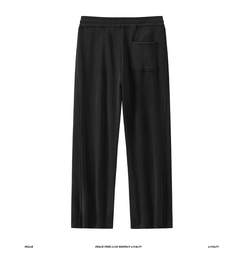 Heren winterjoggingbroek met fleecevoering - 360 g dubbelzijdige Sherpa thermische loungebroek, relaxte pasvorm en rechte pijpen (maten M-4XL)_voghion.com