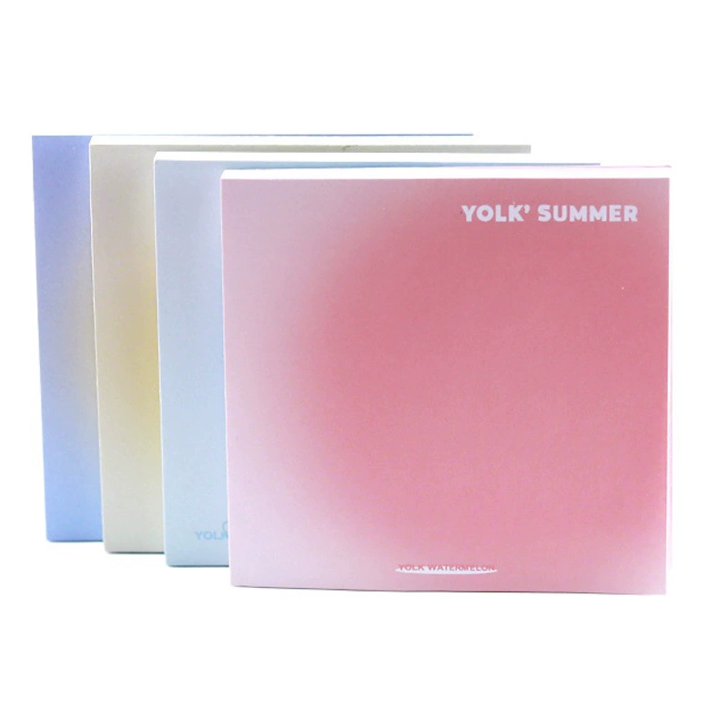 Ins Style летний цвет яичный желток Halo стикер для заметок студент ручной стикер для счета простой градиент липкая нота оптом