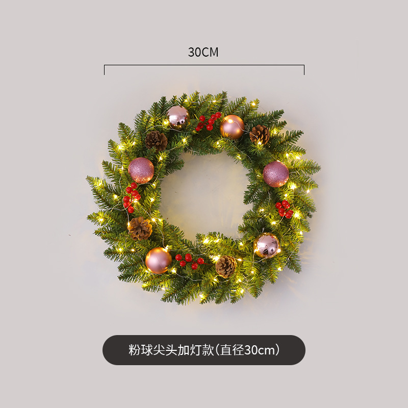 Rosa bola punta cabeza más tipo lámpara (diámetro 30cm)