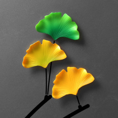 芸明イチョウの葉の樹脂の冷蔵庫は磁気磁石の磁気を貼って鉄の石の文を吸収して小さい贈り物の工芸品の製品を作ります。