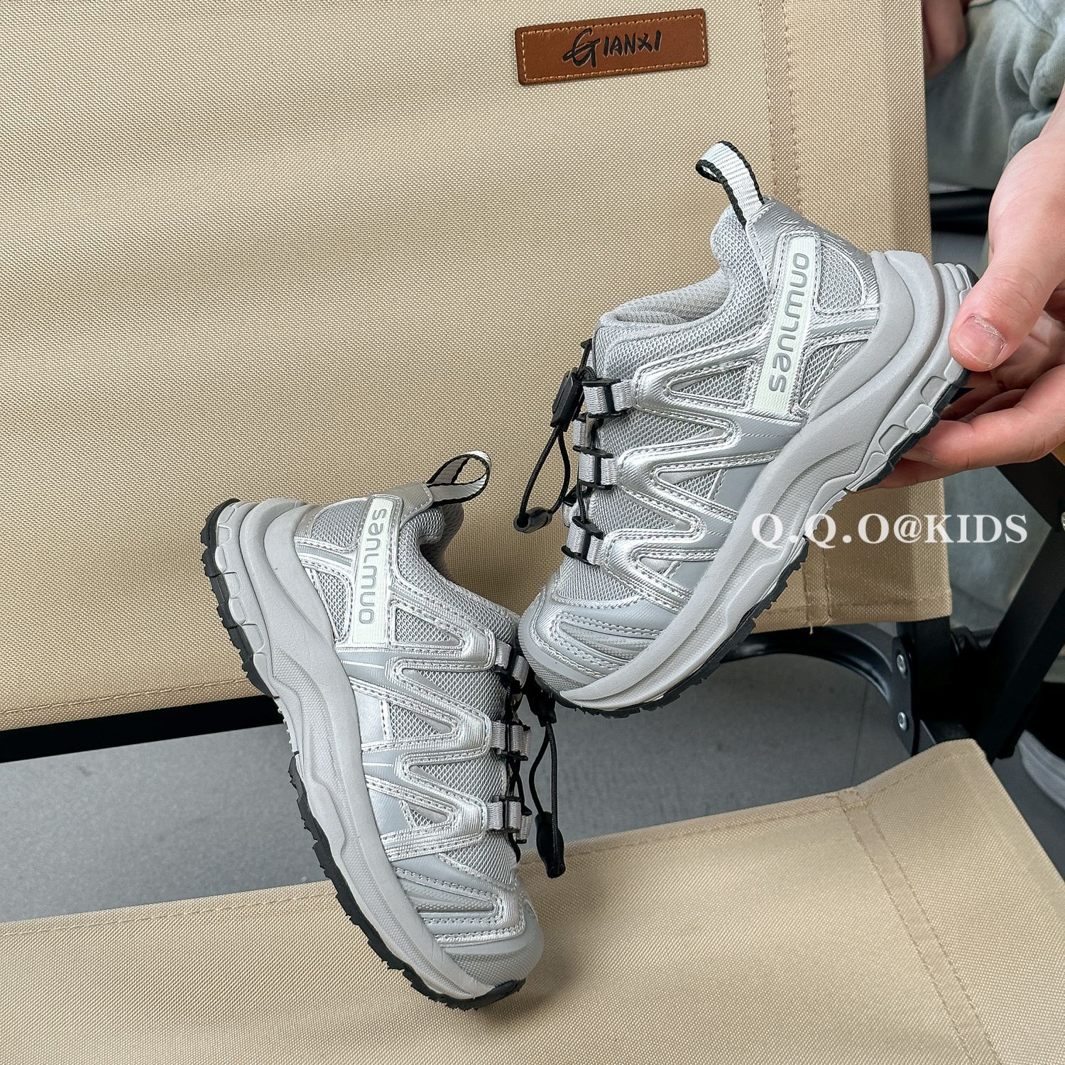 QQO Children's Shoes 2023 Autumn New Children's Breathable Outdoor Sports Shoes Korean Edition Boys and Girls'_voghion.com