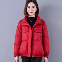 Новый зимний модный теплый пуховик, Женская легкая верхняя одежда, повседневное пальто, утепленный модный пуховик