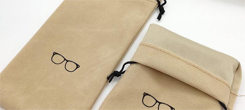 防圧毛布閉鎖収納汎用シンプルな携帯カラー植毛布サングラス包装弾口束口眼鏡袋|undefined