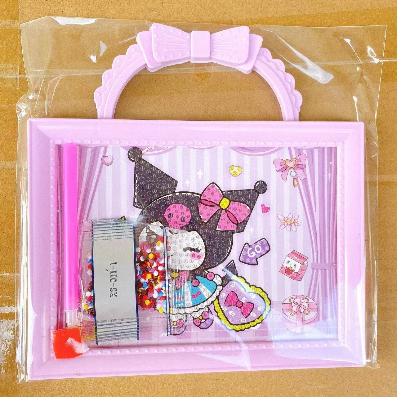 Juguetes infantiles portátiles marcos de diamantes dibujos hechos a mano DIY creativo rompecabezas juguetes para niñas al por mayor 2 yuanes image 3