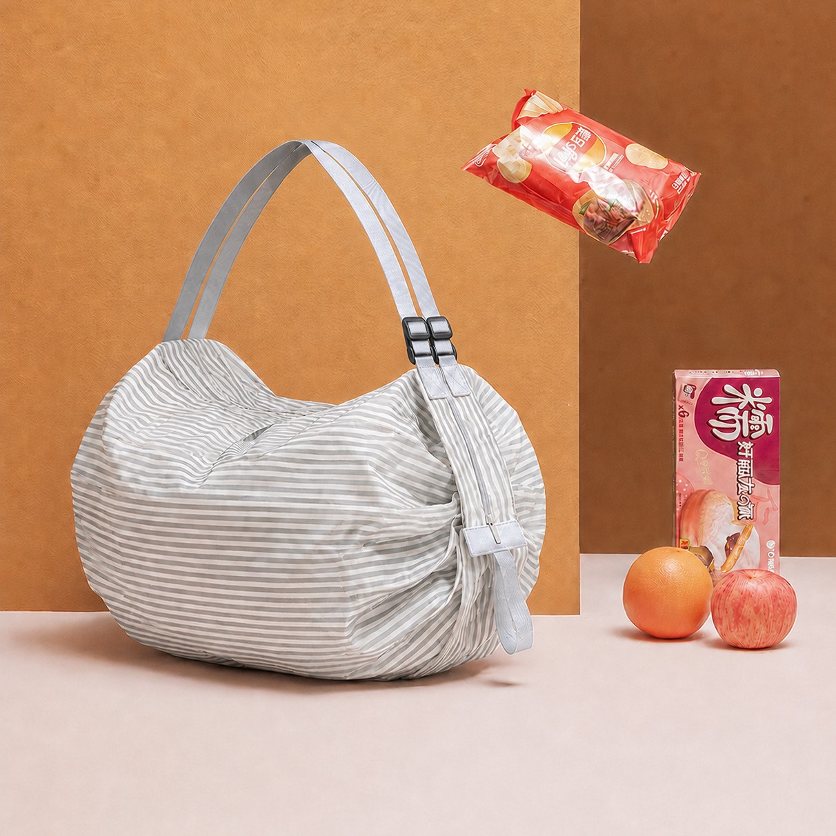 Bolsas de compras ecológicas plegables transfronterizas, bolsos de viaje de un solo hombro, bolsas de compras de gran tamaño engrosadas portátiles, bolsas ecológicas de supermercado image 8