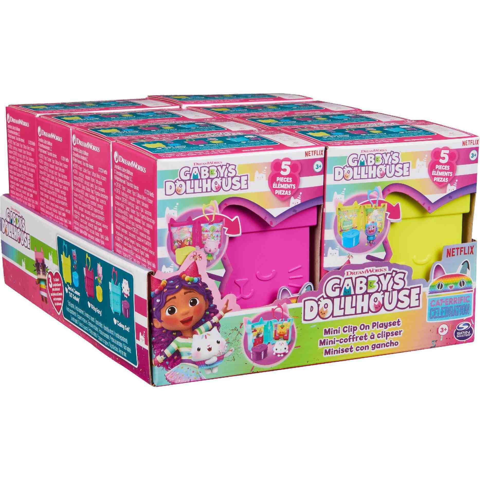 (3 híbridos) Juego de juguetes de mini caja de casa de muñecas de Gaby 36228