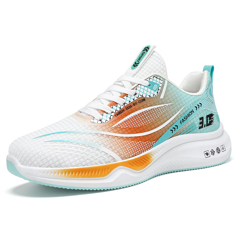 Calzado deportivo para hombre verano nuevo color a juego de moda zapatos casuales comercio exterior sneakers zapatos para hombre suela suave zapatos para correr ligeros