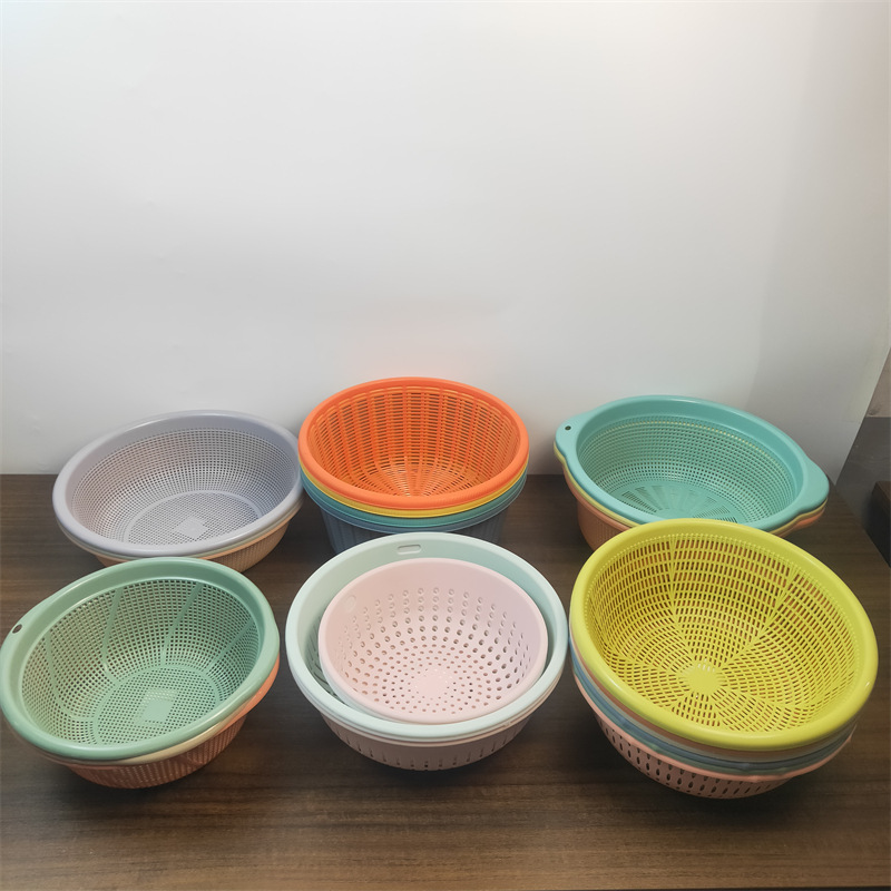 Venta al por mayor Linyi multi-Yuan Department Store conveniente cesta de almacenamiento de plástico para el hogar cesta de pan al vapor cesta de almacenamiento de artículos diversos del hogar cesta de plástico