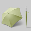 The new safety umbrella six rounded corner golf glossal umbrellas, umbrella anti -wind plum blossom umbrella straight poles can print logo