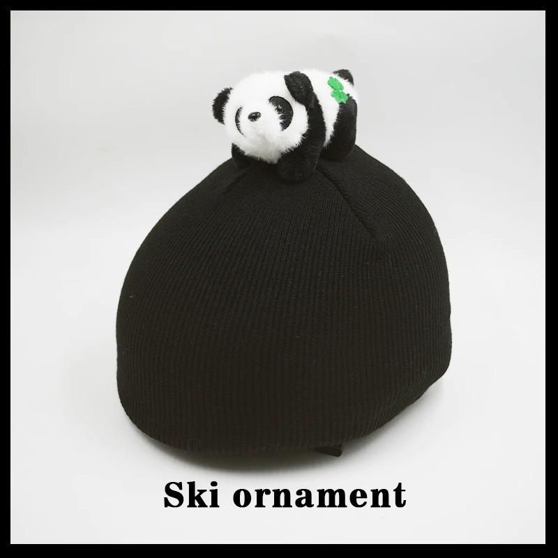 Gray Kuromi Winter Warm Hat Handmade Ski Helmet Cover