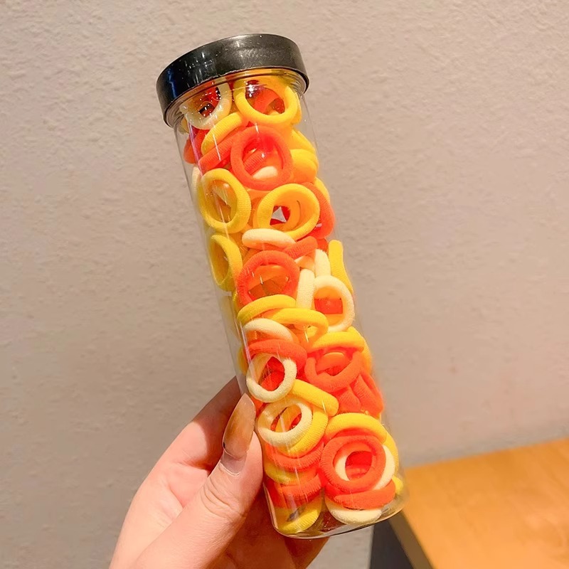 Anillo de cabello de color para niños de alta altura elástica correa durable no daña cabello de niña cabello de cabello de bebé cubierta de cabello