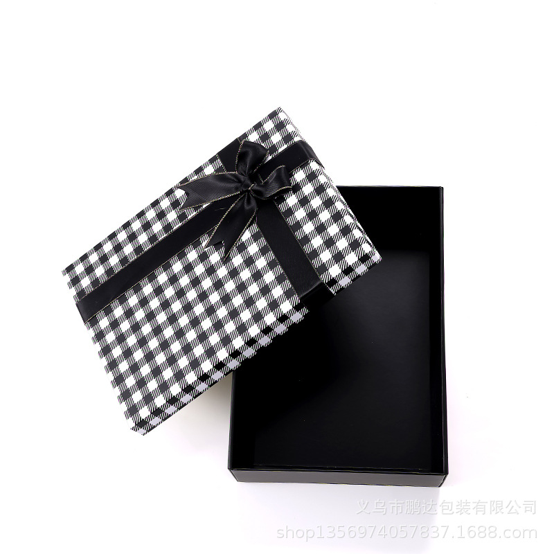 Venta caliente transfronteriza caja plegable simple celosía arco caja de regalo embalaje de regalo de cumpleaños caja de regalo de una pieza al por mayor