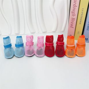 Dog Summer New Breathable Mesh Sandals for Small Size Dogss Bichon Teddy Anti-Dirty Wear-Resistant Non-Falling Fashionable Value