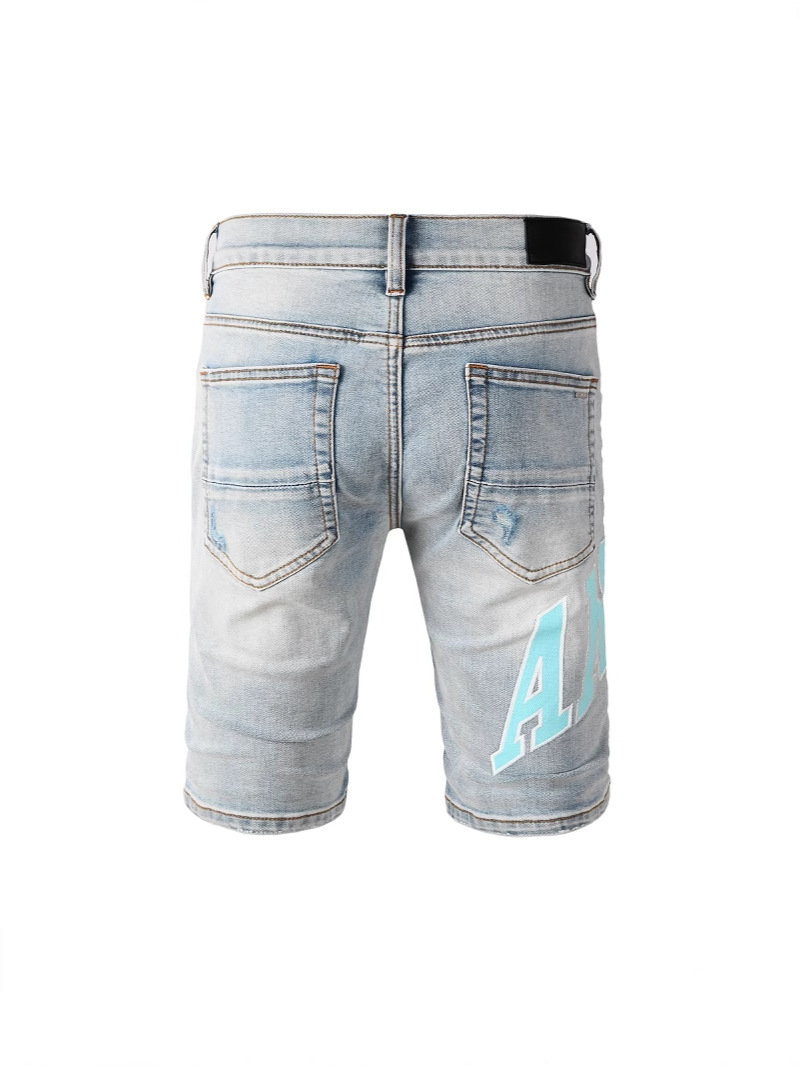 Comercio exterior transfronterizo Europa y América marca de moda Amiri Hip Hop callejera Hip Hop agujero hacer viejos jeans