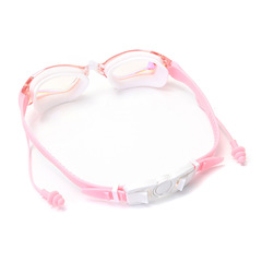 跨境成人泳鏡男女款防霧眼鏡防水硅膠游泳裝備電鍍游泳鏡廠家批發