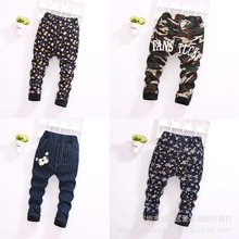 冬季东莞工厂尾货清仓 童装牛仔裤 儿童一体绒长裤1688地摊货批发