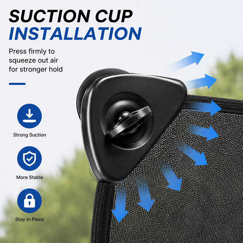 Cross-border adjustable car sunshade sunscreen heat insulation window sunshade children sunshade office light shield