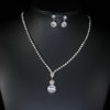 Accessory for bride, necklace and earrings, long set with tassels, elegant wedding dress, accessories, light luxury style