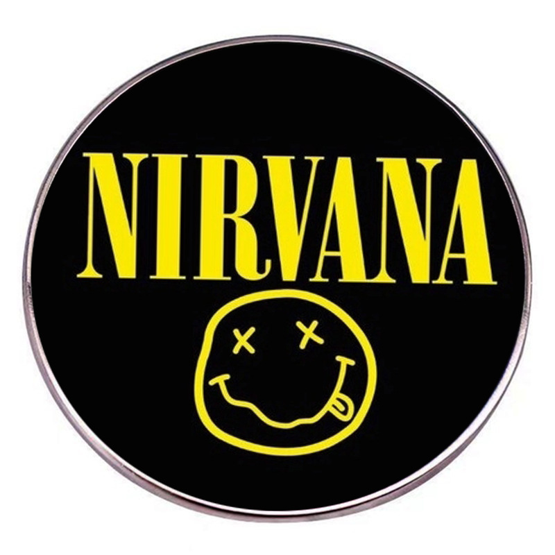 Nirvana Band Brooch American Punk Rock Music Pin Metal Alloy Badge Accessories