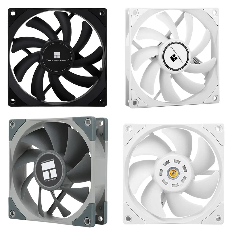 Вентилятор корпуса 9 см Thermalright, подшипник S-FDB, PWM, контроль температуры, большой объем воздуха, амортизирующие ножки, бесшумный