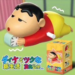 クロールクレヨンしんちゃんダイナミックニューライフシリーズブラインドボックスおもちゃは時計で動かすことができますクロールトレンディなアニメーションフィギュア装飾品
