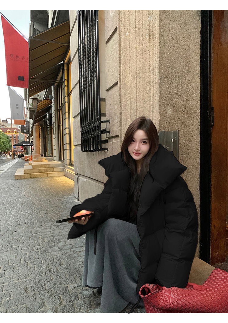 New Candy Color Down Cotton Padded Jacket Women Coat Korean Chic Puffer Jacket Thick Warm Outerwear Women's Clothes Short Parkas