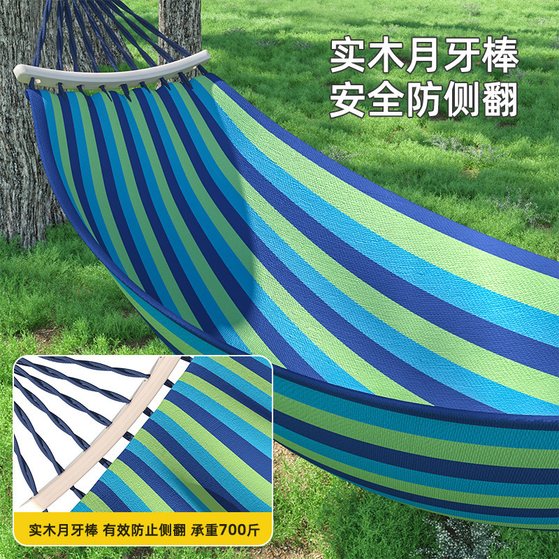 hamaca al aire libre campamento adulto columpio interior anti-rollback para una sola persona doble reforzada dormitorio dormitorio dormitorio dormir tumblr