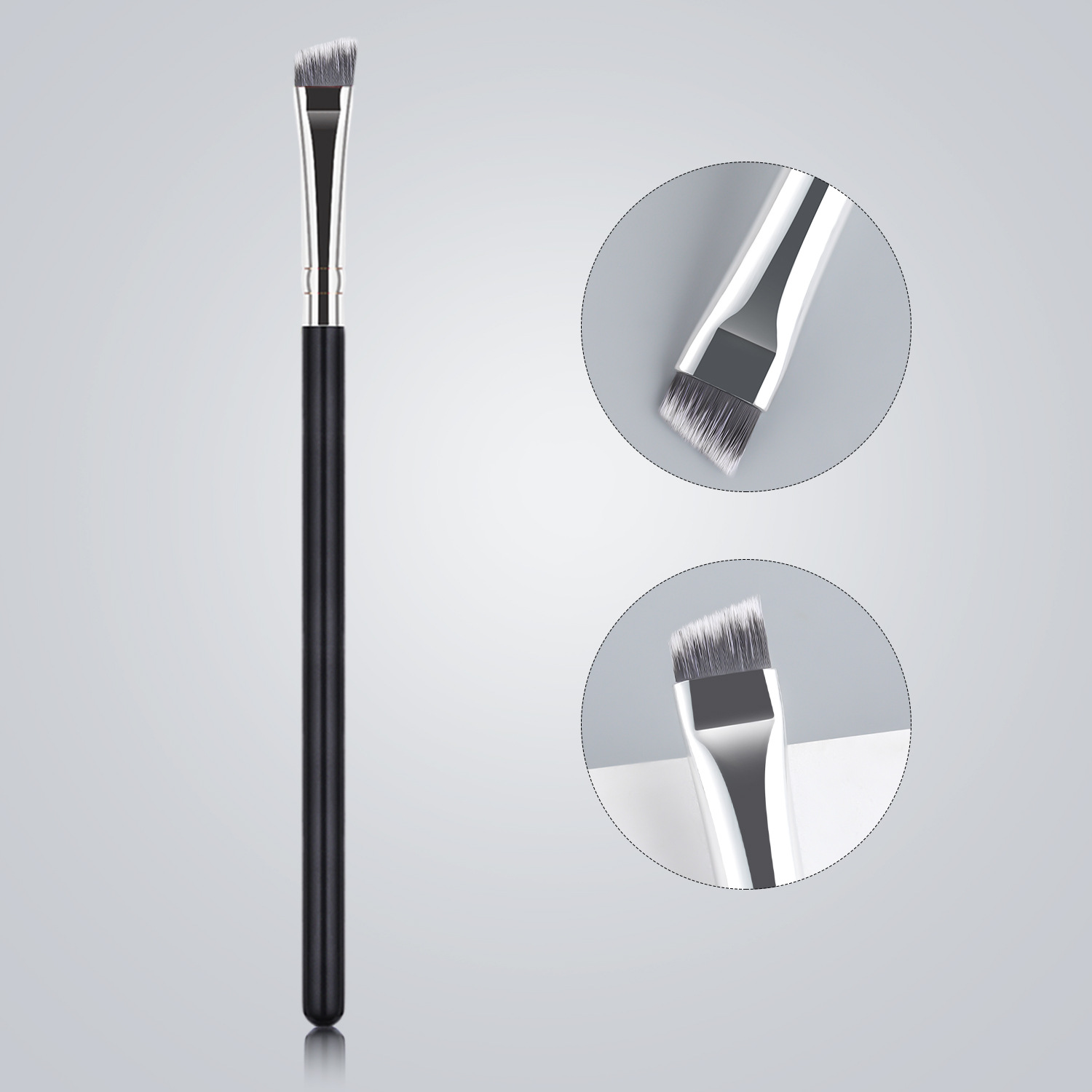 Sombra solo cepillo de maquillaje de alta calidad grande cepillo suelto cepillo de La Fundación cepillo de sombra de ojos cepillo en forma de abanico belleza