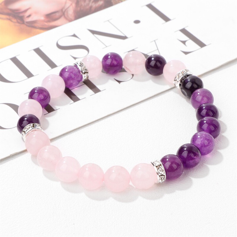 Summer small fresh bridesmaid bracelet stone beaded colorful girlfriends elegant gift niche design pure style refined