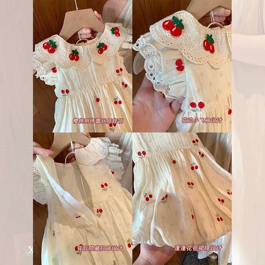 Летнее платье, милая маленькая королевская костюмная юбка для девочки