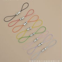 厂家直销彩色弹力螺丝筒手机绳 8字弹力绳 可拆卸小挂绳 USB挂绳