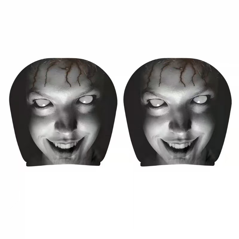 Printed Car Headrest Covers, Customizable with Labels and Image Production, Temu Amazon Cross-Border Hot-Selling Universal Cover