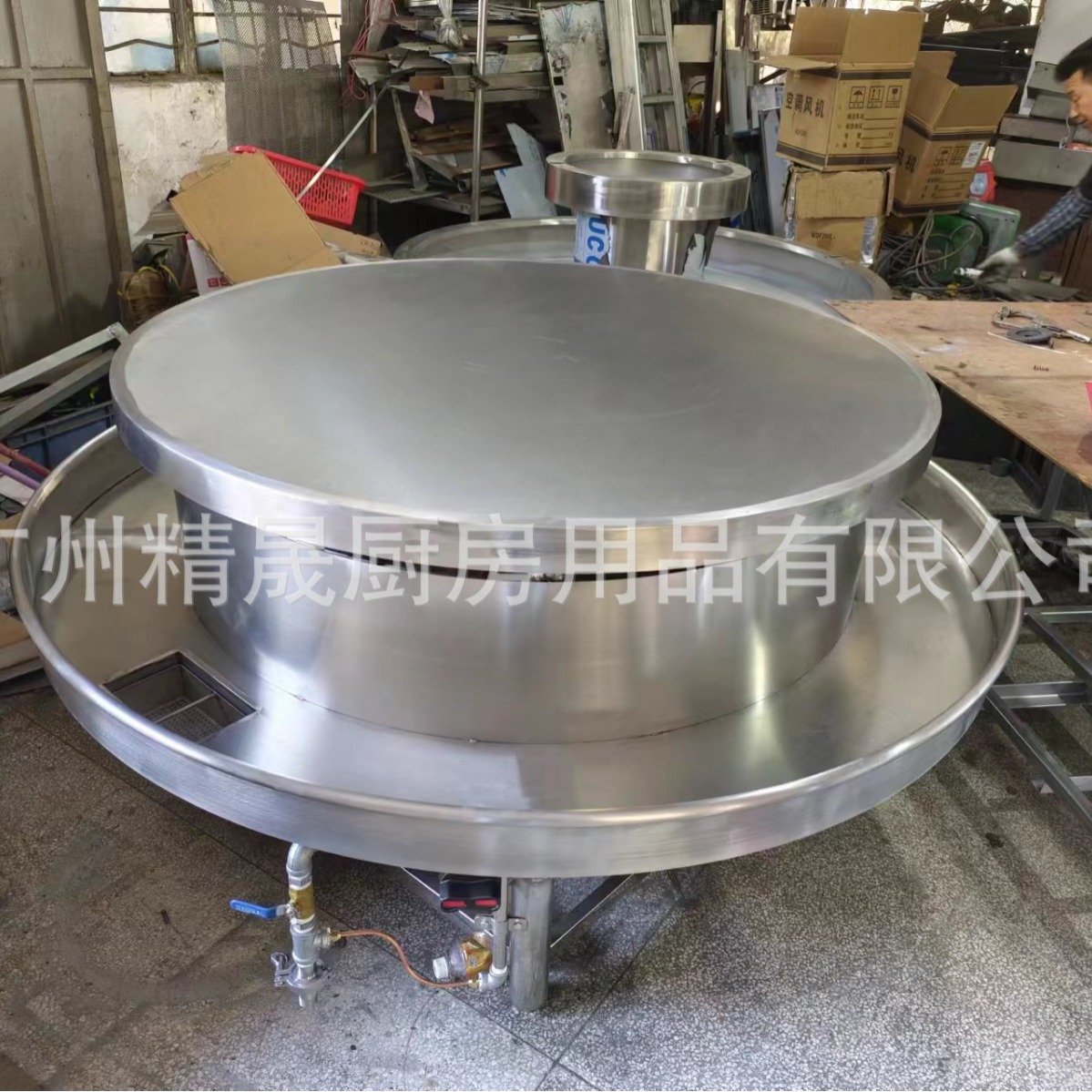 2024蒙古铁板烧炉、烤肉炉，中东烧烤炉铁板不锈钢猛火大功率