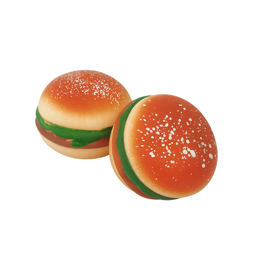 Cross-border creative decompression burger to vent tofu ball bread slow rebound decompression pinch toy manufacturer wholesale