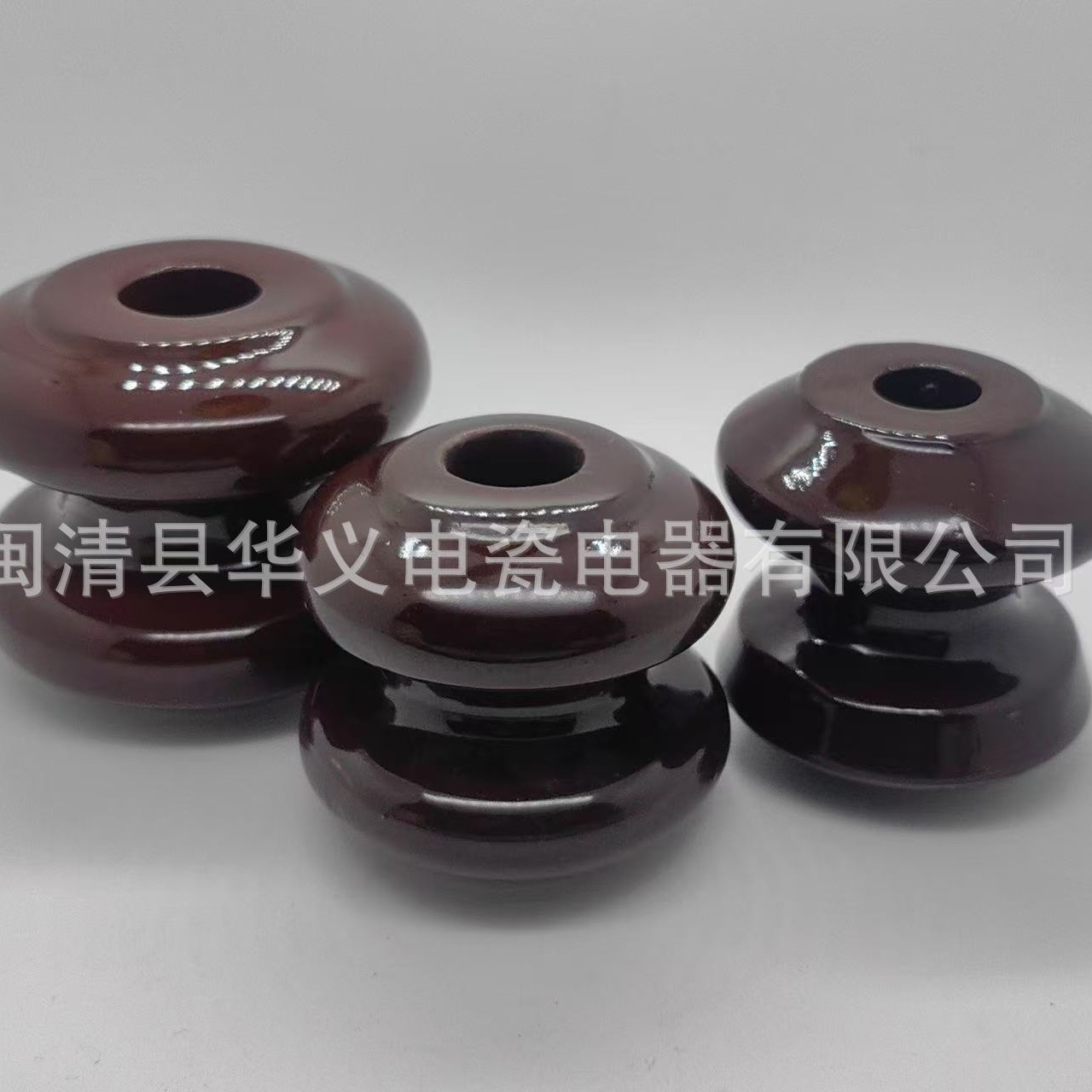 定制陶瓷绝缘子拉线绝缘柱低压碟式瓷瓶