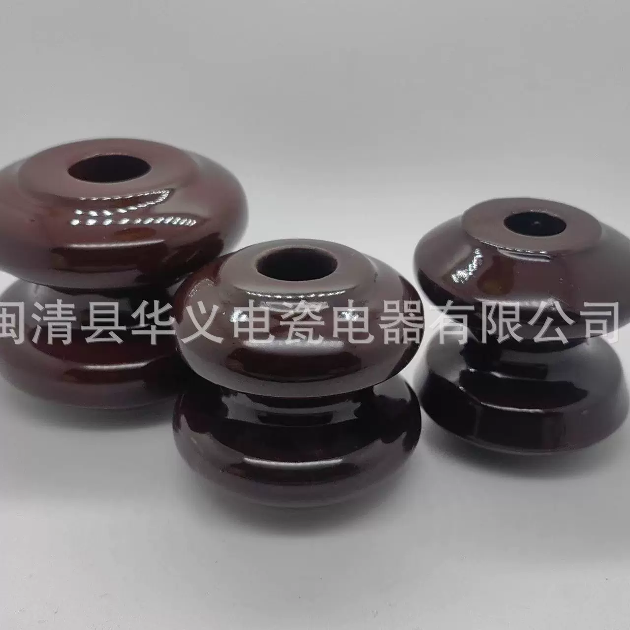 定制陶瓷绝缘子拉线绝缘柱低压碟式瓷瓶