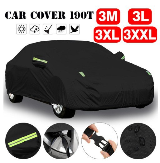 Cross-border car cover, sun-proof, rain-proof, dust-proof, sunshade, made of polyester taffeta and Oxford cloth, full-coverage car cover